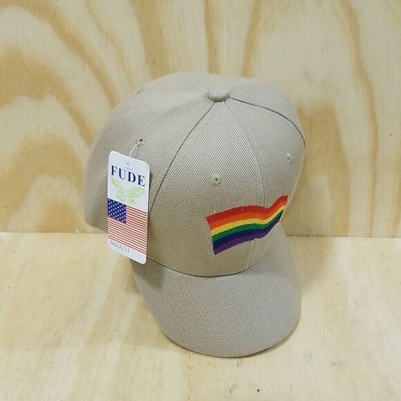 LGBTQ Squiggly Pride Adjustable Hat Unisex - Picture 7 of 7